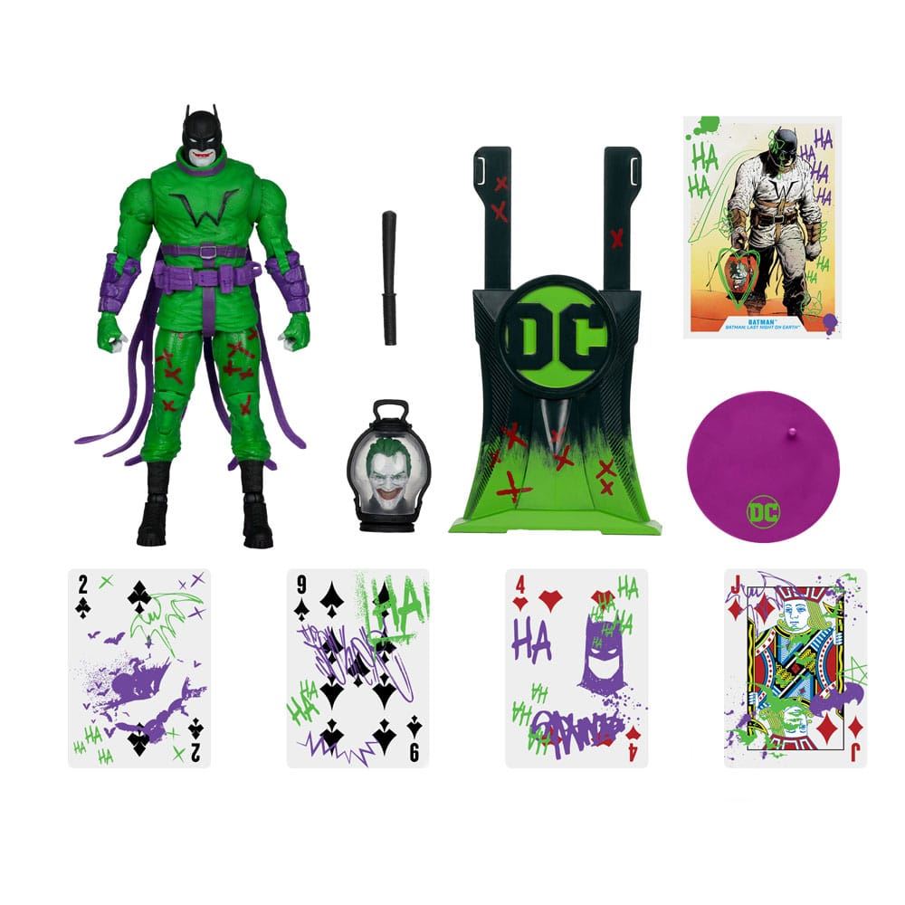 DC Multiverse Batman Batman Last Knight on Earth Jokerized Gold Label 18cm