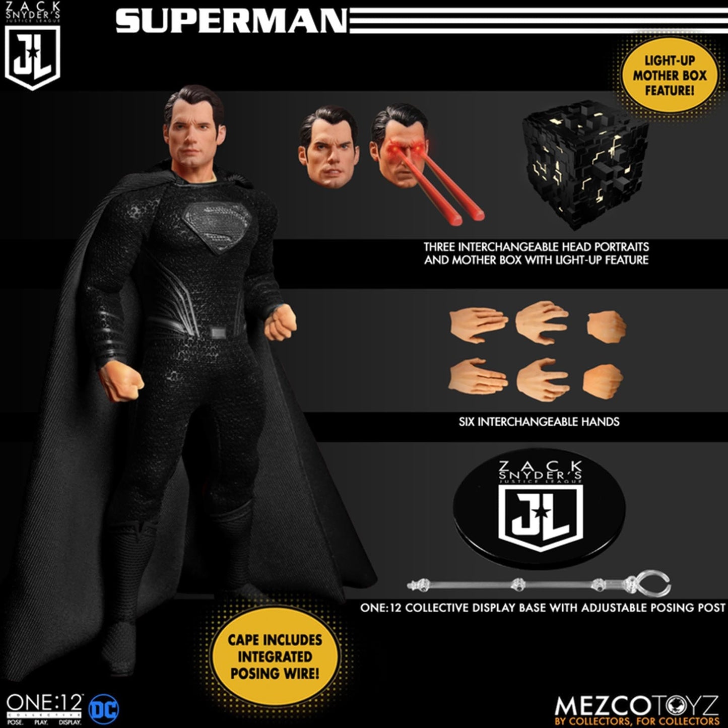 Zack Snyder's Justice League Action Figures 1/12 Deluxe Steel Box Set 15 - 17 cm