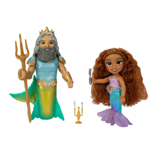 Little Mermaid - Live Action - 6" Petite Ariel And Triton Set  /Toys