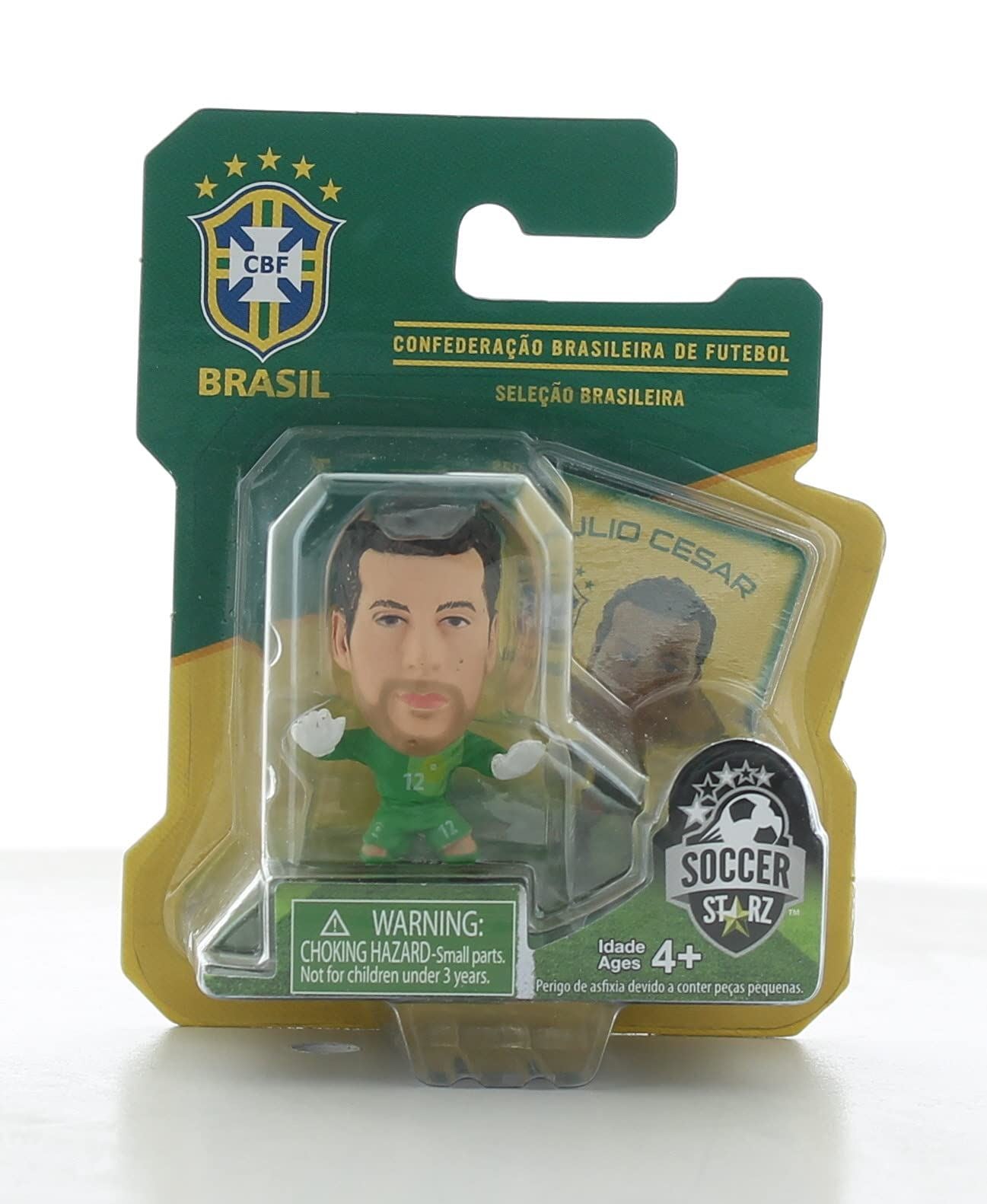 SoccerStarz Brazil International Figurine Blister Pack Featuring Julio Cesar
