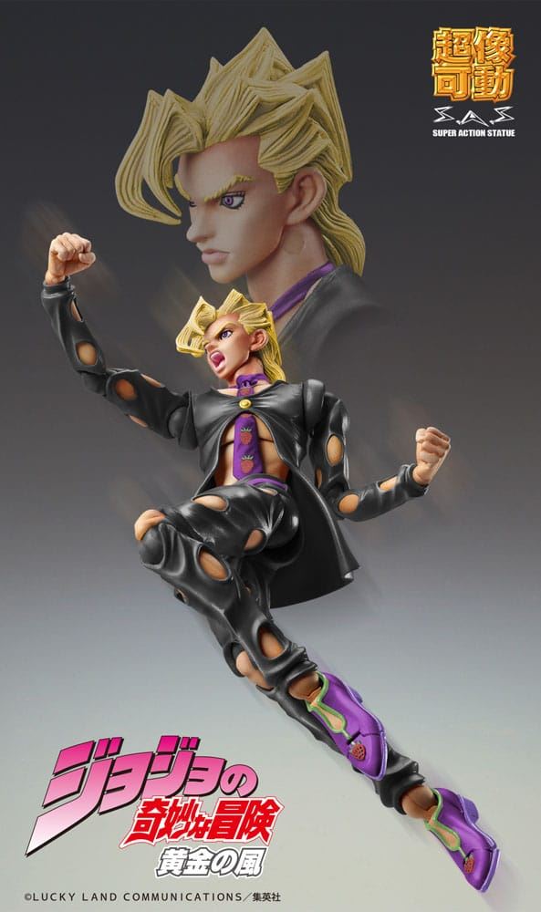 JoJo's Bizarre Adventure Part 5 Golden Wind Chozokado Pannacotta Fugo Black 15cm