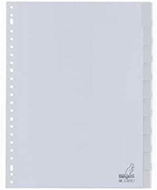Kangaro, Tabs with Window - 10x - 23 holes - (Grey) (G410FM) /Stationary