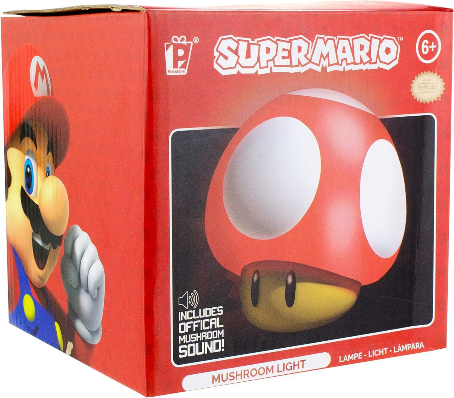Nintendo Super Mario Super Mushroom Night Light #002 Lamp Paladone - New In Box