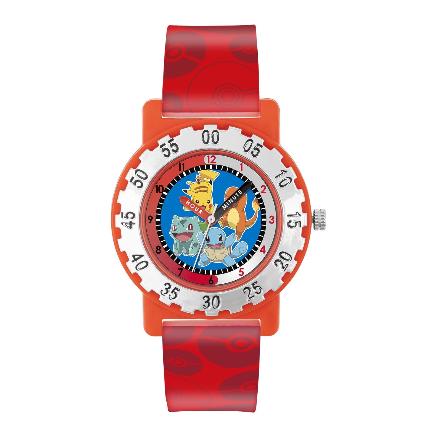 Peers Hardy - Pok?mon Red Strap Character Dial Time Teacher Watch /Merchandise