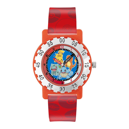 Peers Hardy - Pok?mon Red Strap Character Dial Time Teacher Watch /Merchandise