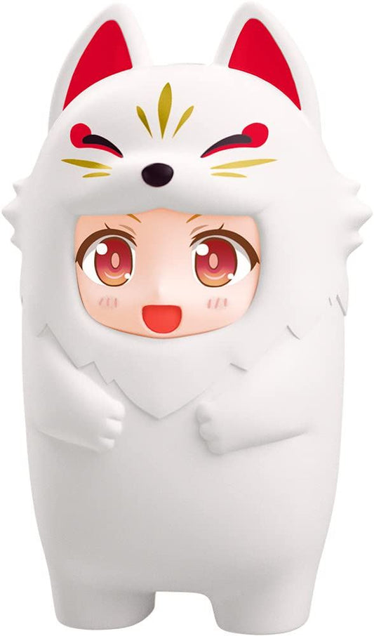 Nendoroid More Kigurumi Face Parts Case for Nendoroid Figures White Kitsune 10cm