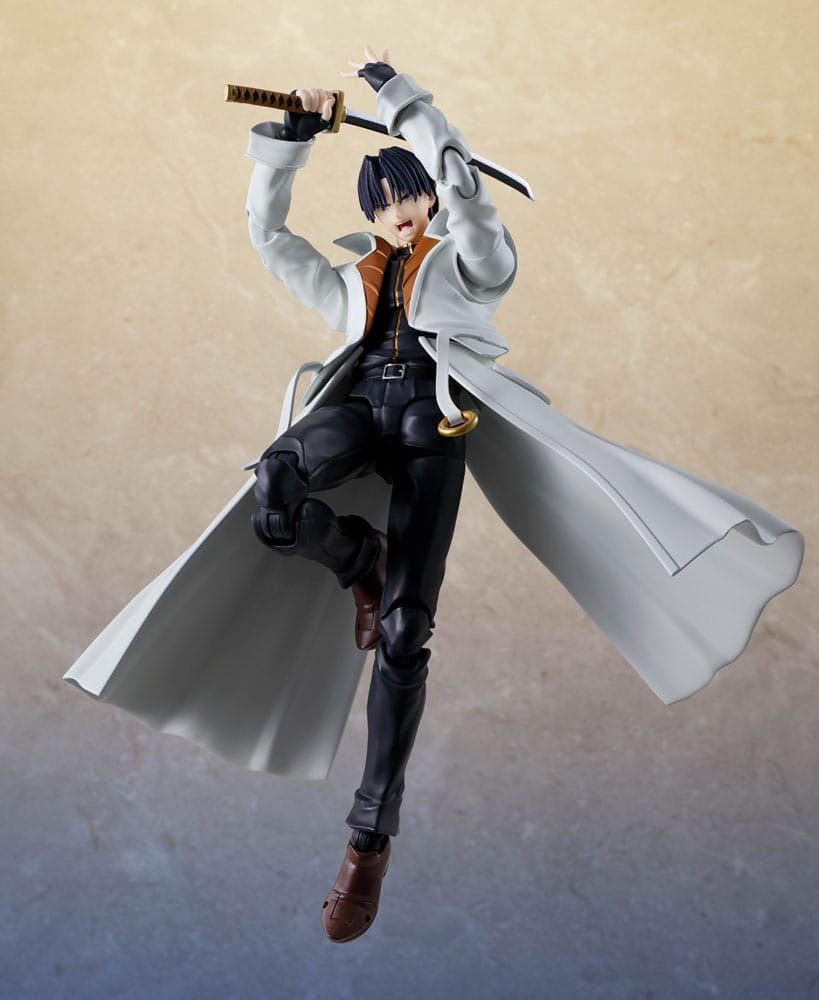 Rurouni Kenshin Meiji Swordsman Romantic Story S.H. Aoshi Shinomori 17cm