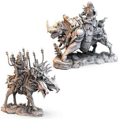 Awaken Realms | Tainted Grail: Kings of Ruin - Mounted Heroes | Miniatures Board