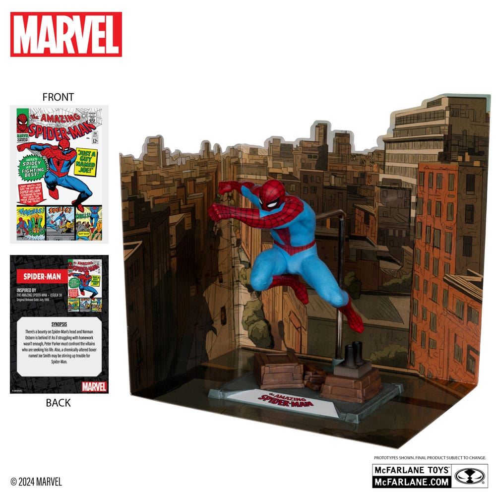 Marvel Collection 1/10 Spider-Man The Amazing Spider-Man #38 Gold Label 15cm
