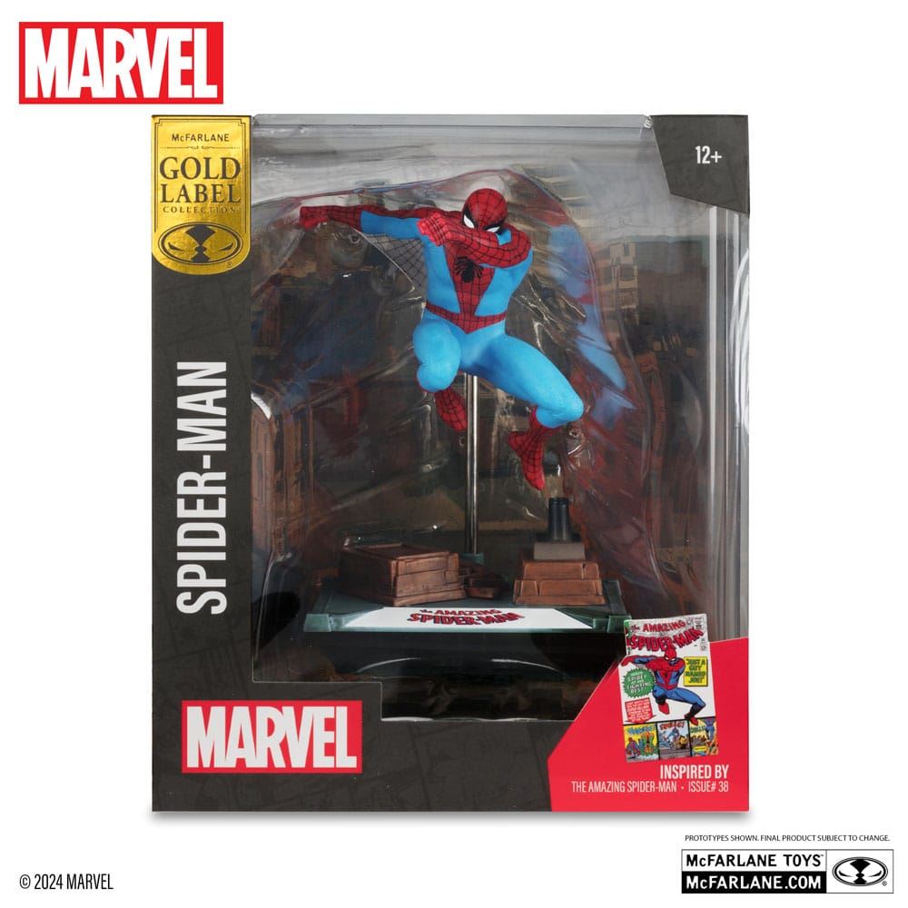 Marvel Collection 1/10 Spider-Man The Amazing Spider-Man #38 Gold Label 15cm