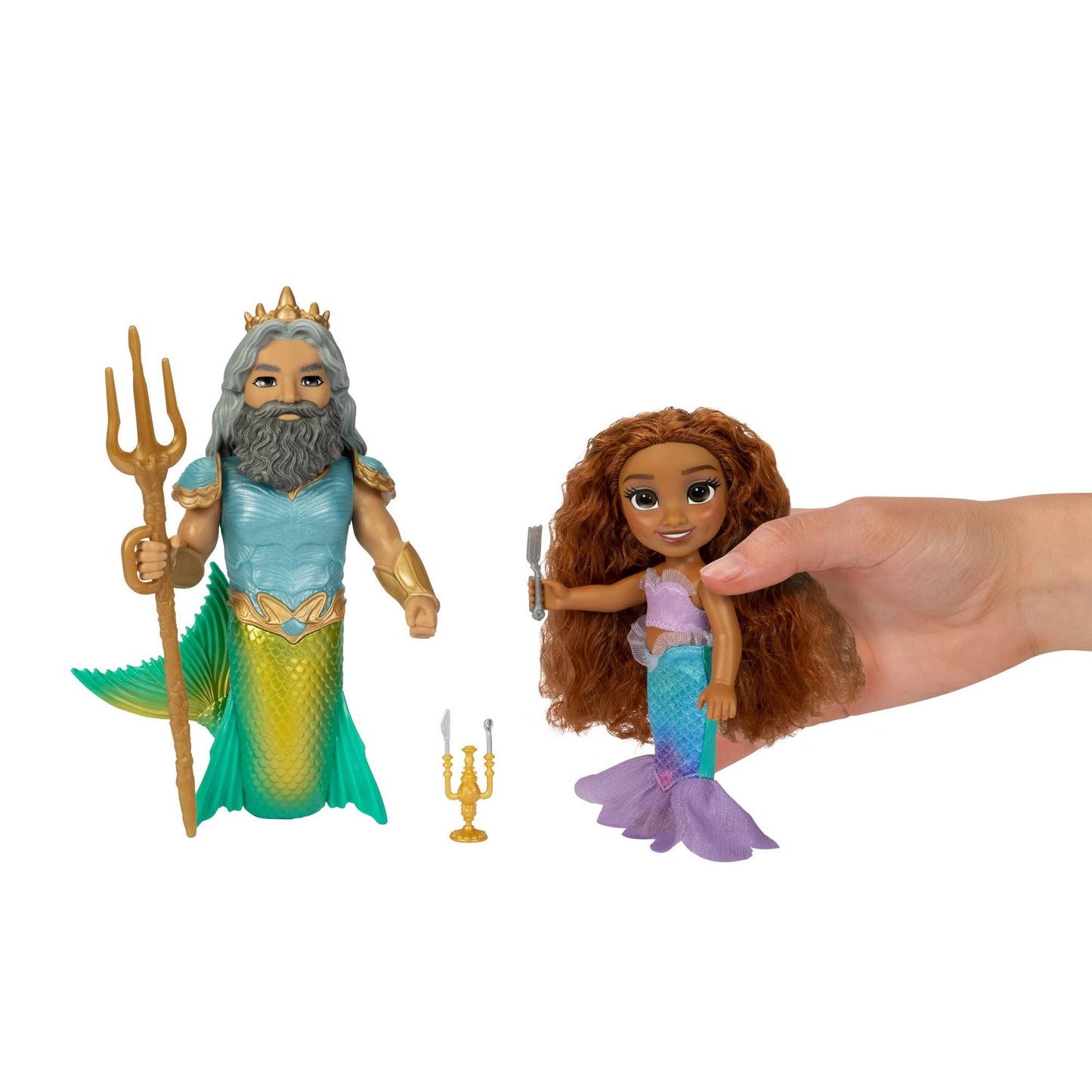 Little Mermaid - Live Action - 6" Petite Ariel And Triton Set  /Toys