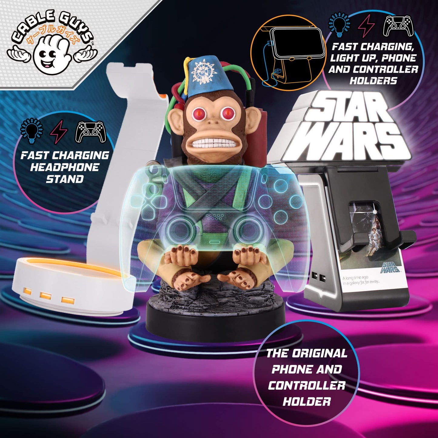 Cable Guys Controller Holder - Star Wars (Chewbacca) /Merch