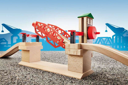 Brio Train Set Wooden Table Toys Railway Track Accessories Lift Bridge Lifting