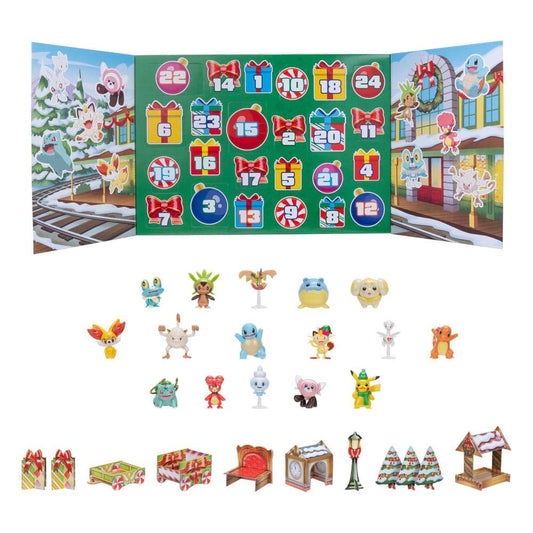 Pok?mon Battle Figures Advent Calendar Holiday 2024 *Version DE/FR/NL*