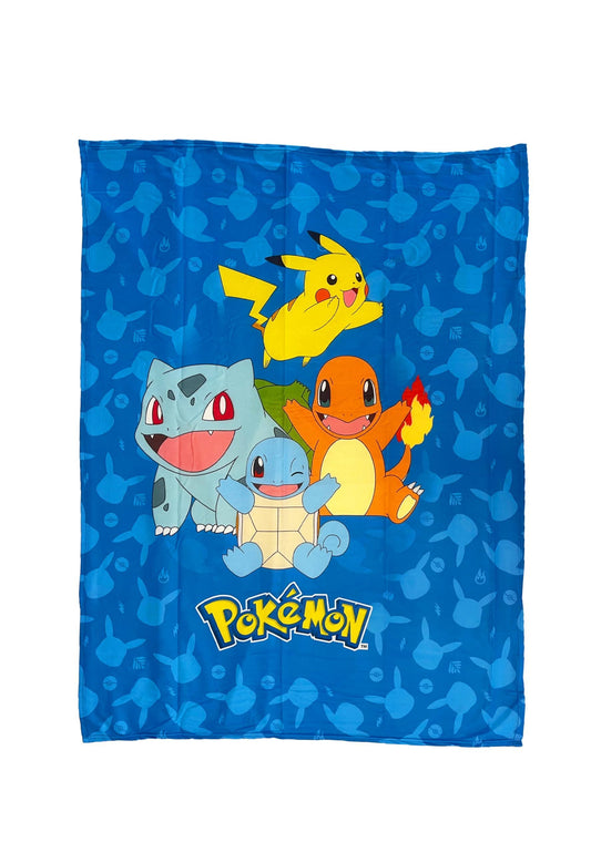 Pokemon Fleece Blanket Starter Pokemon 130 x 160 cm