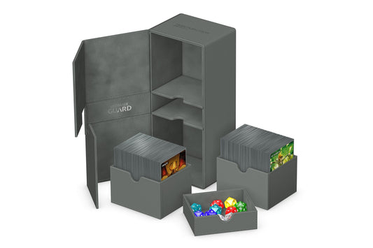Ultimate Guard Twin Flip`n`Tray 266+ Xenoskin Grey
