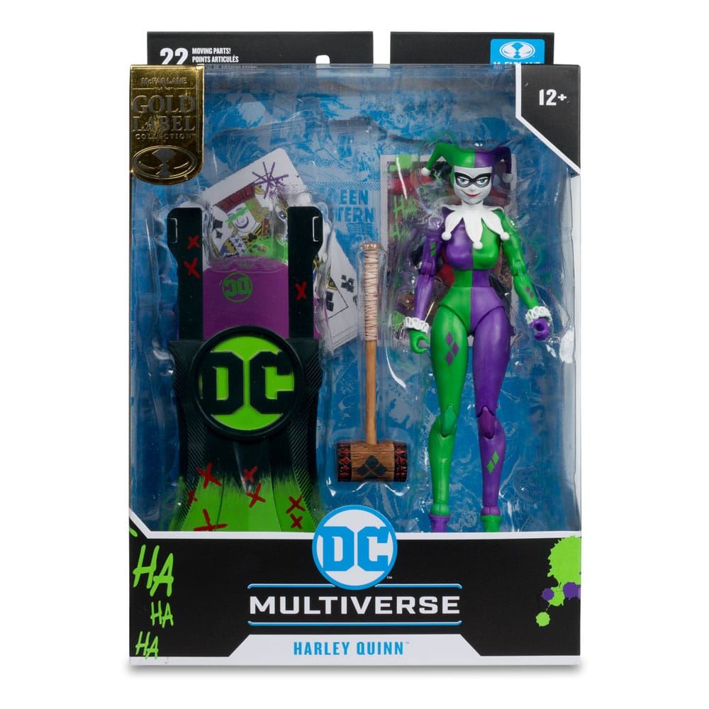 DC Multiverse Action Figure Harley Quinn DC Classic Jokerized Gold Label 18cm