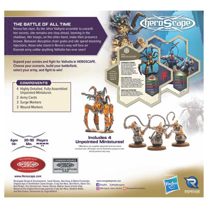 Heroscape: Revna?s Rebuke: Iron Lich Viscerot and Necrotech Wraithriders Army Ex