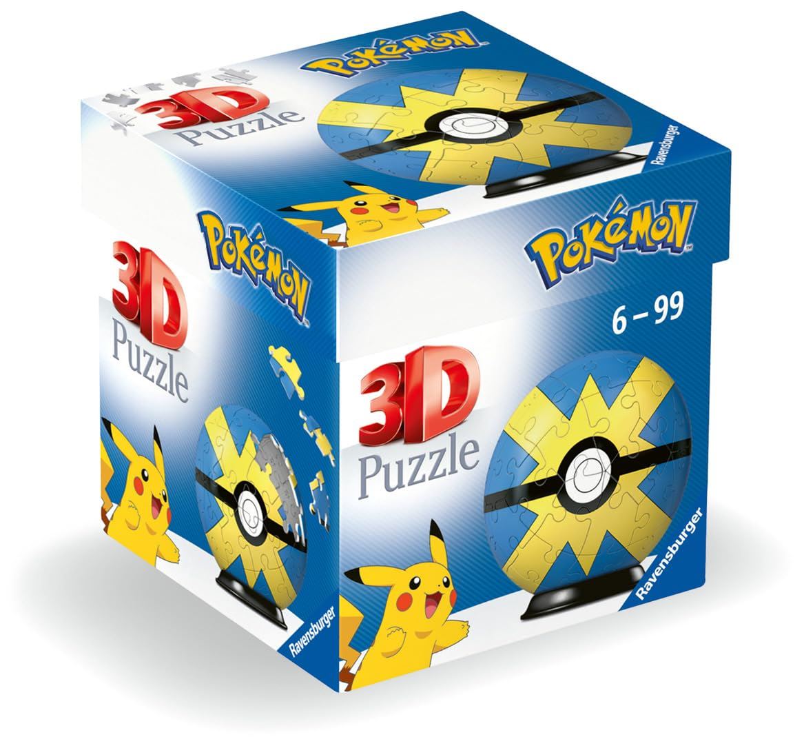 Pok?mon 3D Puzzle Pok?balls: Quick Ball (55 pieces)