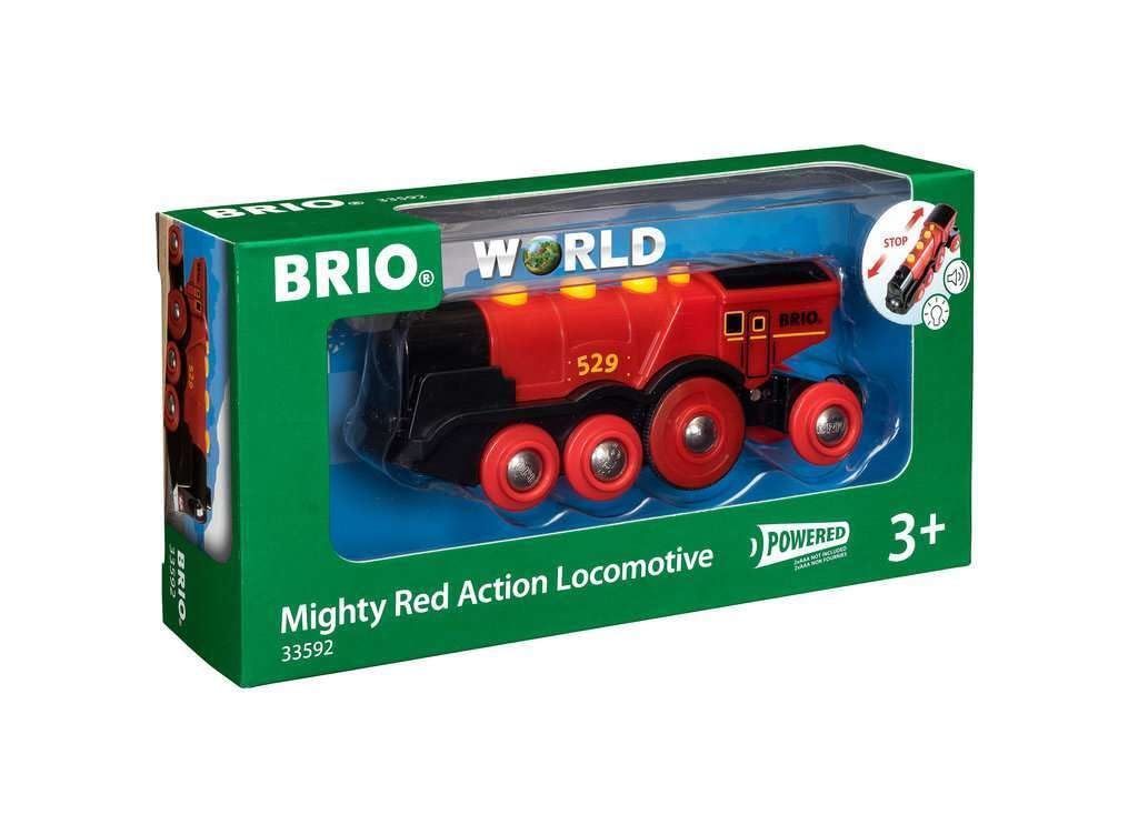 BRIO - Mighty Red Action Locomotive 33592 /Toys