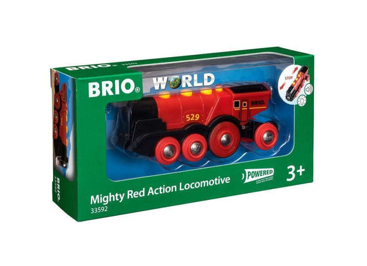 BRIO - Mighty Red Action Locomotive 33592 /Toys