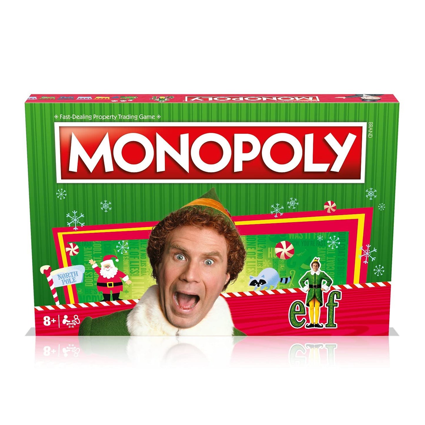 Winning Moves Elf Monopoly Board Game, Choose your festive token and advance to