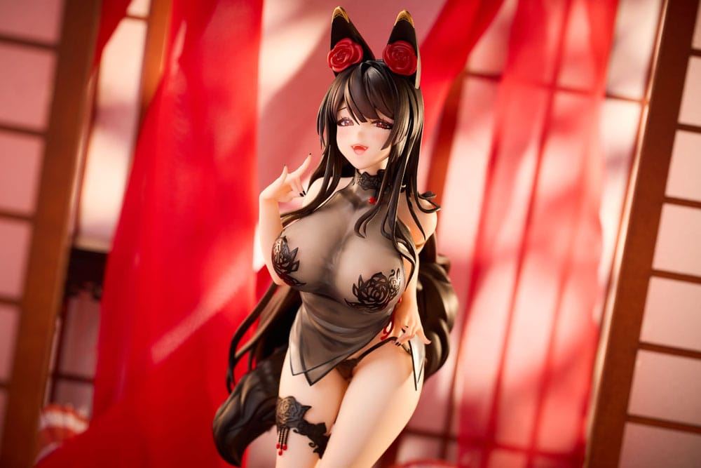 Original Character PVC Statue 1/6 Rose Fox Girl Blooming in Midwinter Illustrate