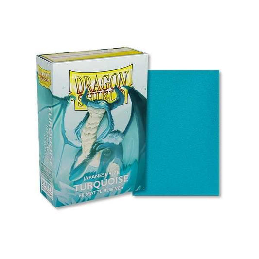 UNIT Dragon Shield Matte Sleeves Japanese Size- Turquoise (60)