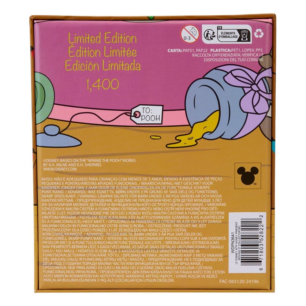Disney by Loungefly Enamel 3" Pins Winnie the Pooh Honey Present 3" Limited Edit