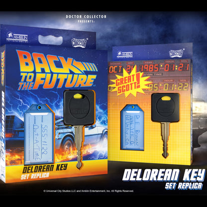 Doctor Collector DCBTTF06 Back to The Future Delorean Key Replica, one Size