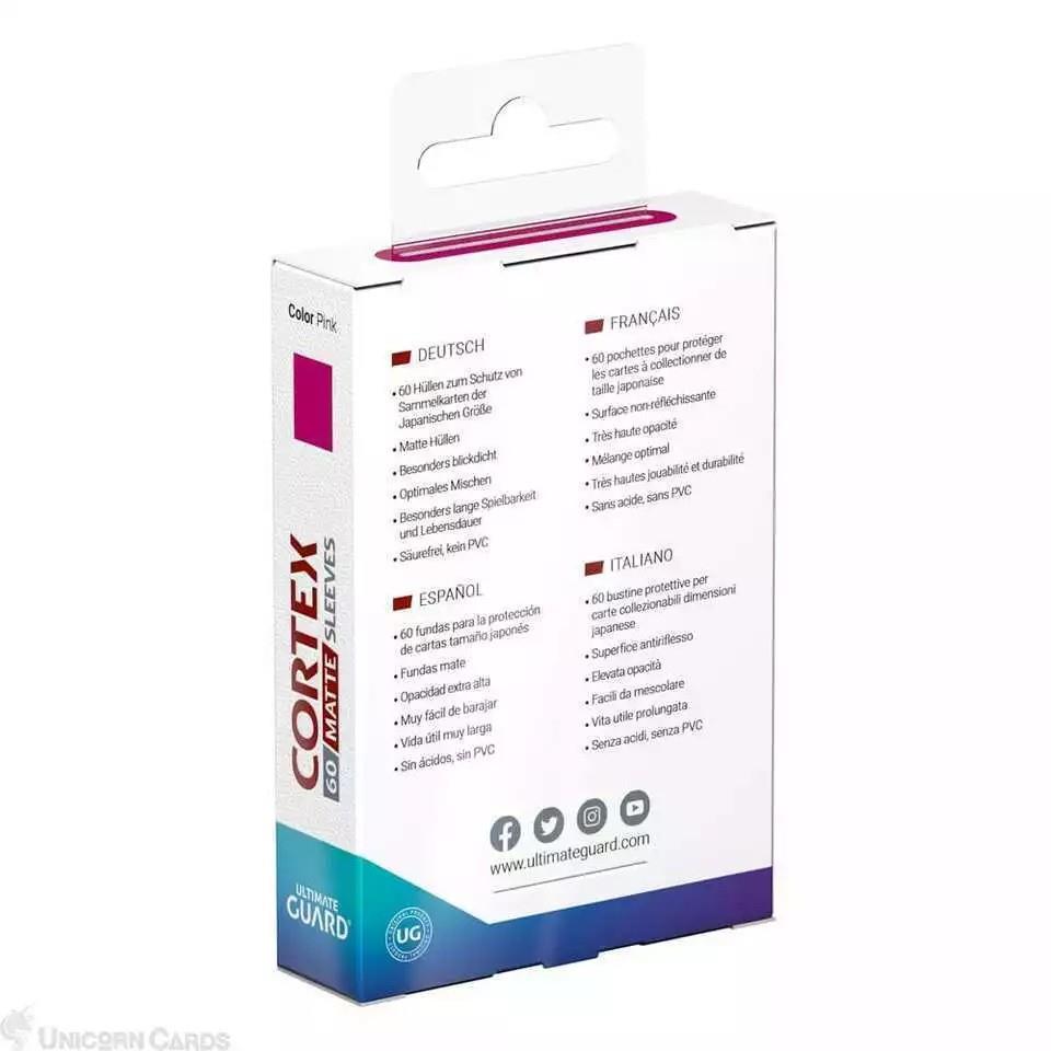 Ultimate Guard Cortex Sleeves Japanese Size Matte Pink (60)