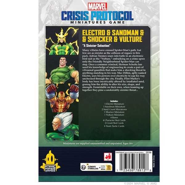 Marvel: Crisis Protocol ? Electro & Sandman & Shocker & Vulture