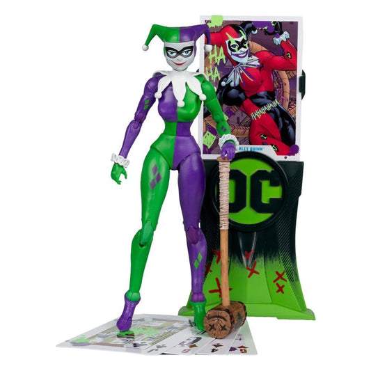 DC Multiverse Action Figure Harley Quinn DC Classic Jokerized Gold Label 18cm