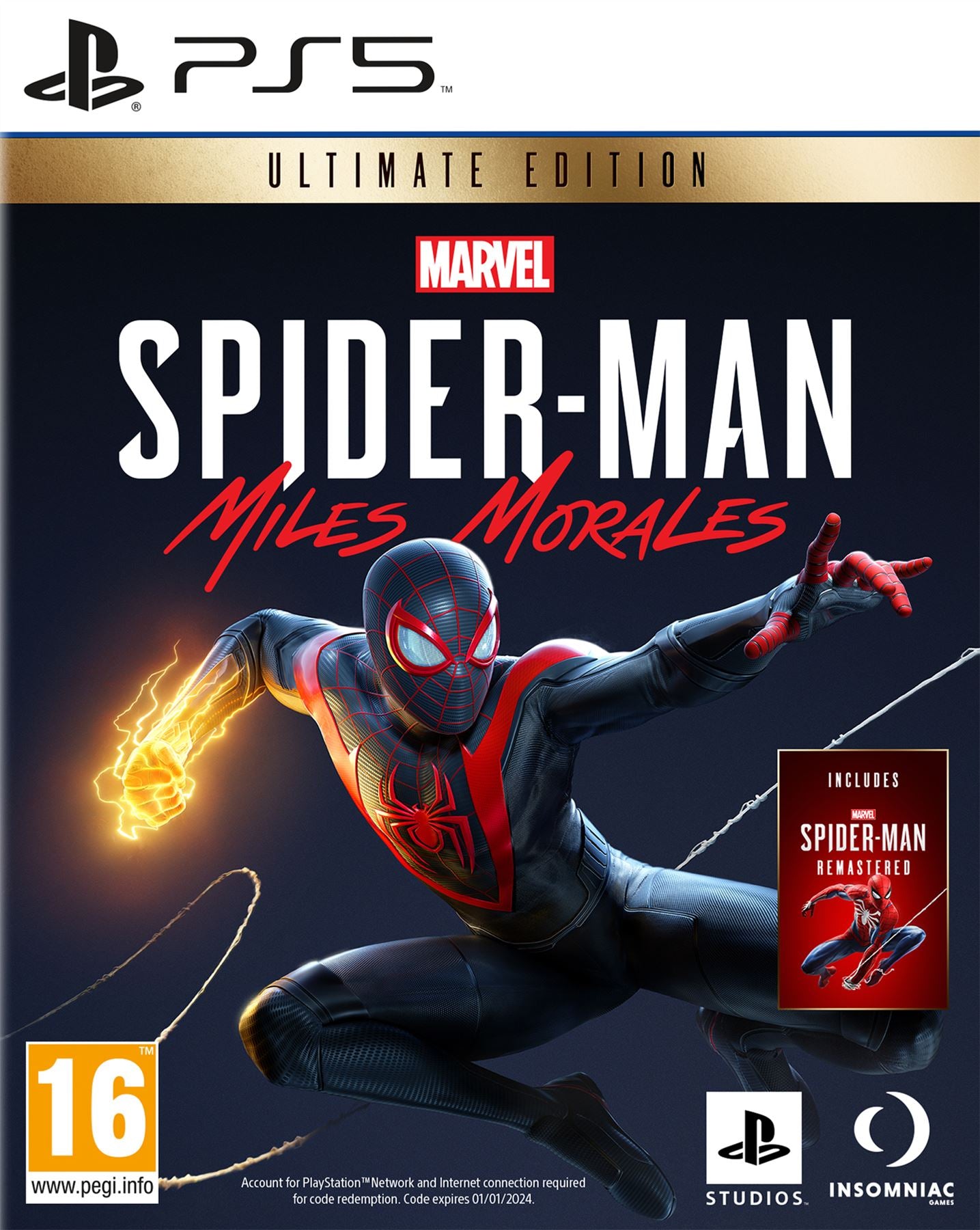 Marvel Spiderman Miles Mor Ue Playstation 5 *New & Sealed*