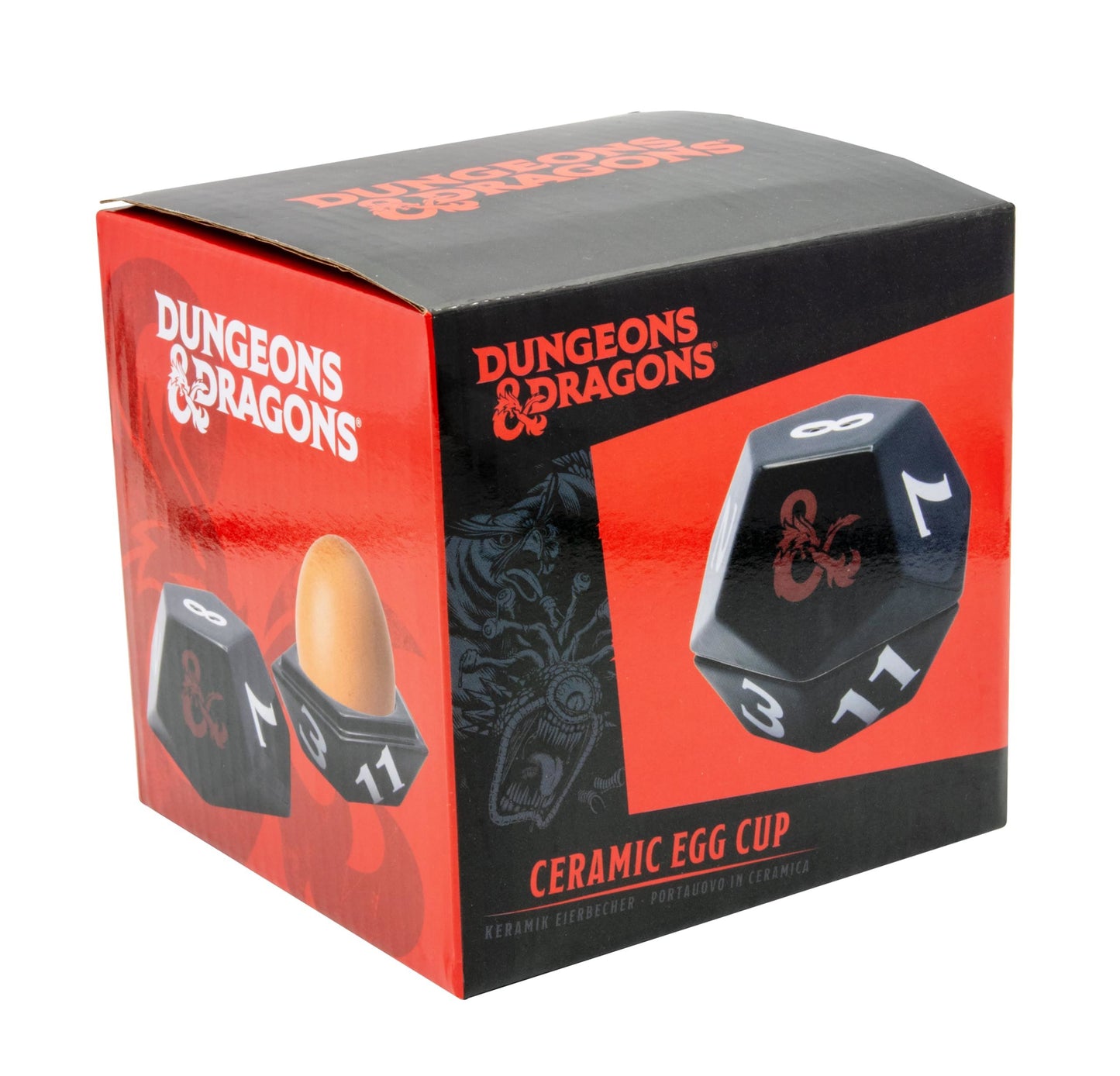 Dungeons & Dragons 3D Eggcup wit Salt Shaker Dice