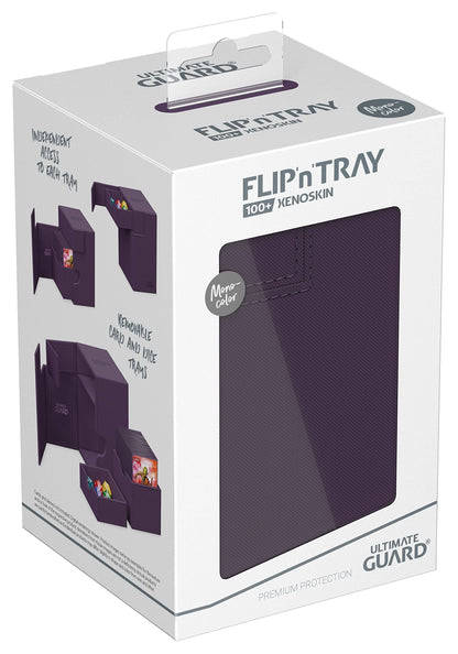 Ultimate Guard Flip`n`Tray 100+ XenoSkin Monocolor Purple
