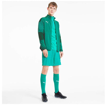 PUMA Final Training Jacket - Pepper / Power Green (X-Large)