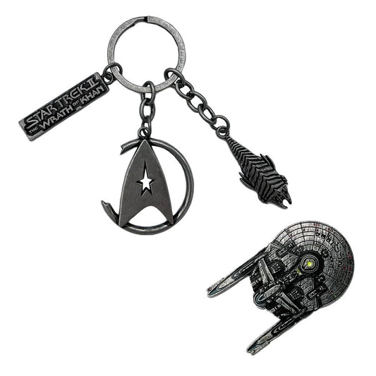 Star Trek II: The Wrath of Khan CHS Keychain and Pin Set