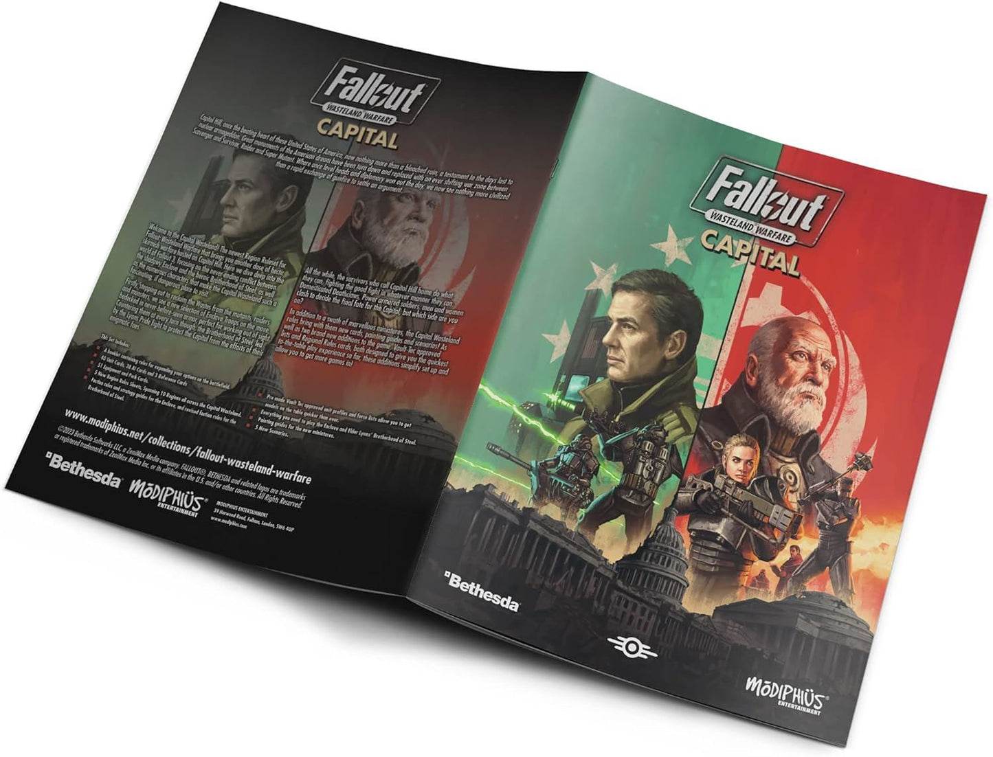 Fallout Wasteland Warfare: Capital Rules Expansion - RPG Book & 135 New Cards