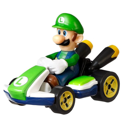 DieCast Hotwheels Luigi Standard Kart 1:55 Scale Super Mario Kart