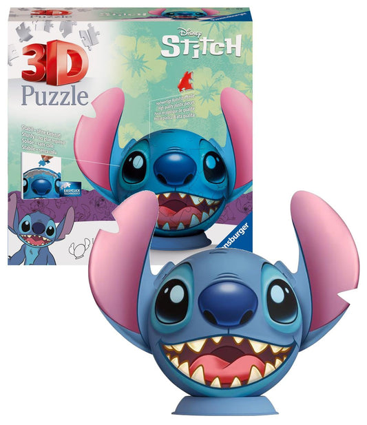 Lilo & Stitch 3D Puzzle Ball with Ears Stitch (77 pieces)