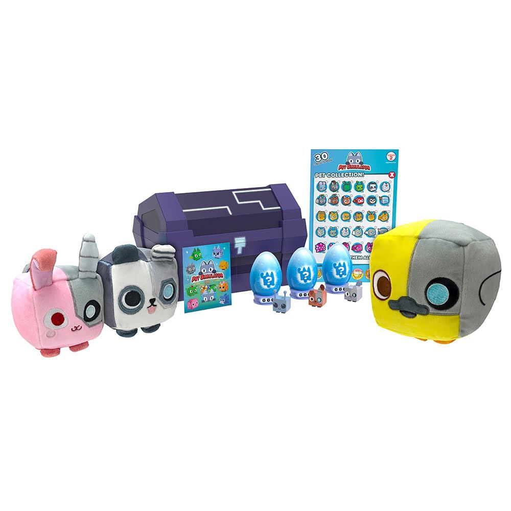 Pet Simulator ? Tech Treasure Chest Ultimate Bundle (12" Chest w/ 11 Items