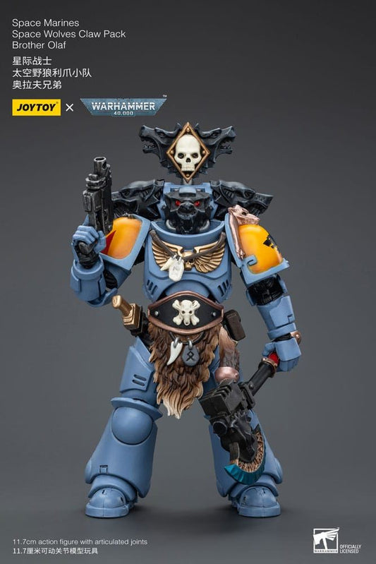 Warhammer 40k Action Figure 1/18 Space Marines Space Wolves Claw Pack Brother Ol