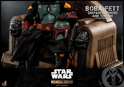 Star Wars: The Mandalorian Action Figure 1/6 Boba Fett Repaint Armor and Throne