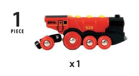 BRIO - Mighty Red Action Locomotive 33592 /Toys