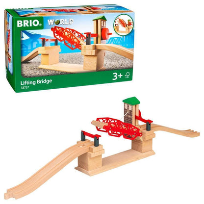 Brio Train Set Wooden Table Toys Railway Track Accessories Lift Bridge Lifting