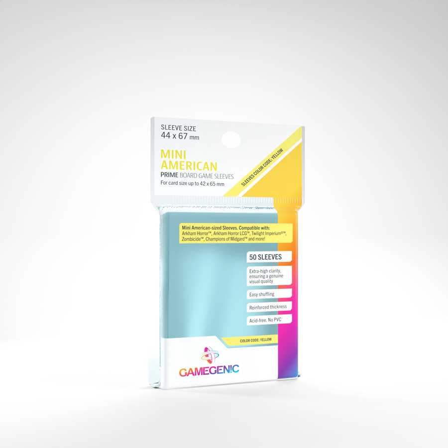 UNIT Gamegenic PRIME Mini American- Sized Sleeves 44 x 67 mm (50 ct.)