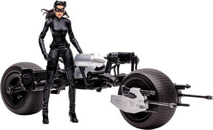 DC Multiverse Dark Knight Rises Catwoman & Batpod Gold Label 7 Figure McFarlane