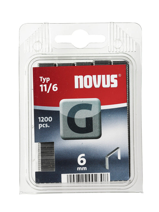 Novus - Typ Typ 11/6 G-6 mm Staples (Pack of 1200) /Stationery