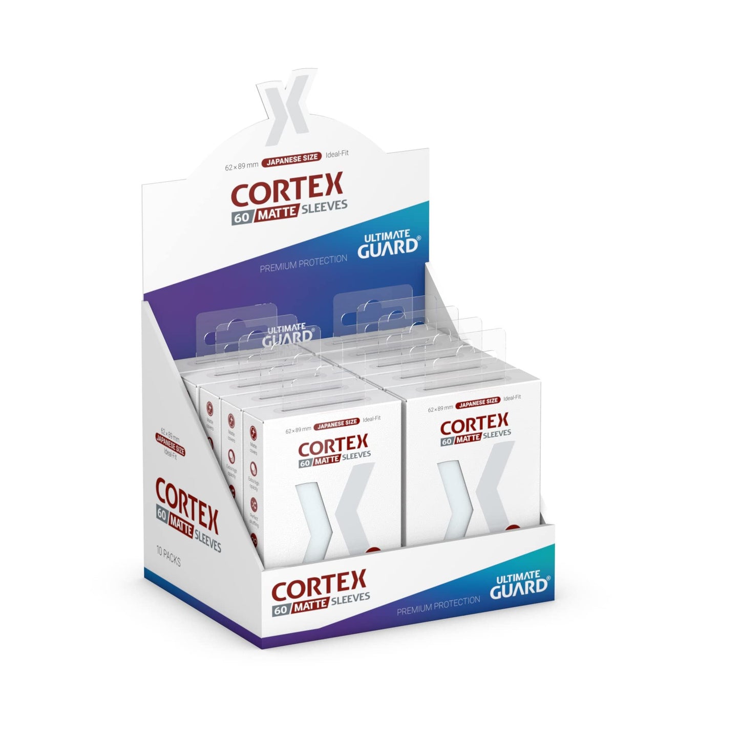 Ultimate Guard Cortex Sleeves Japanese Size Matte  Transparent (60)